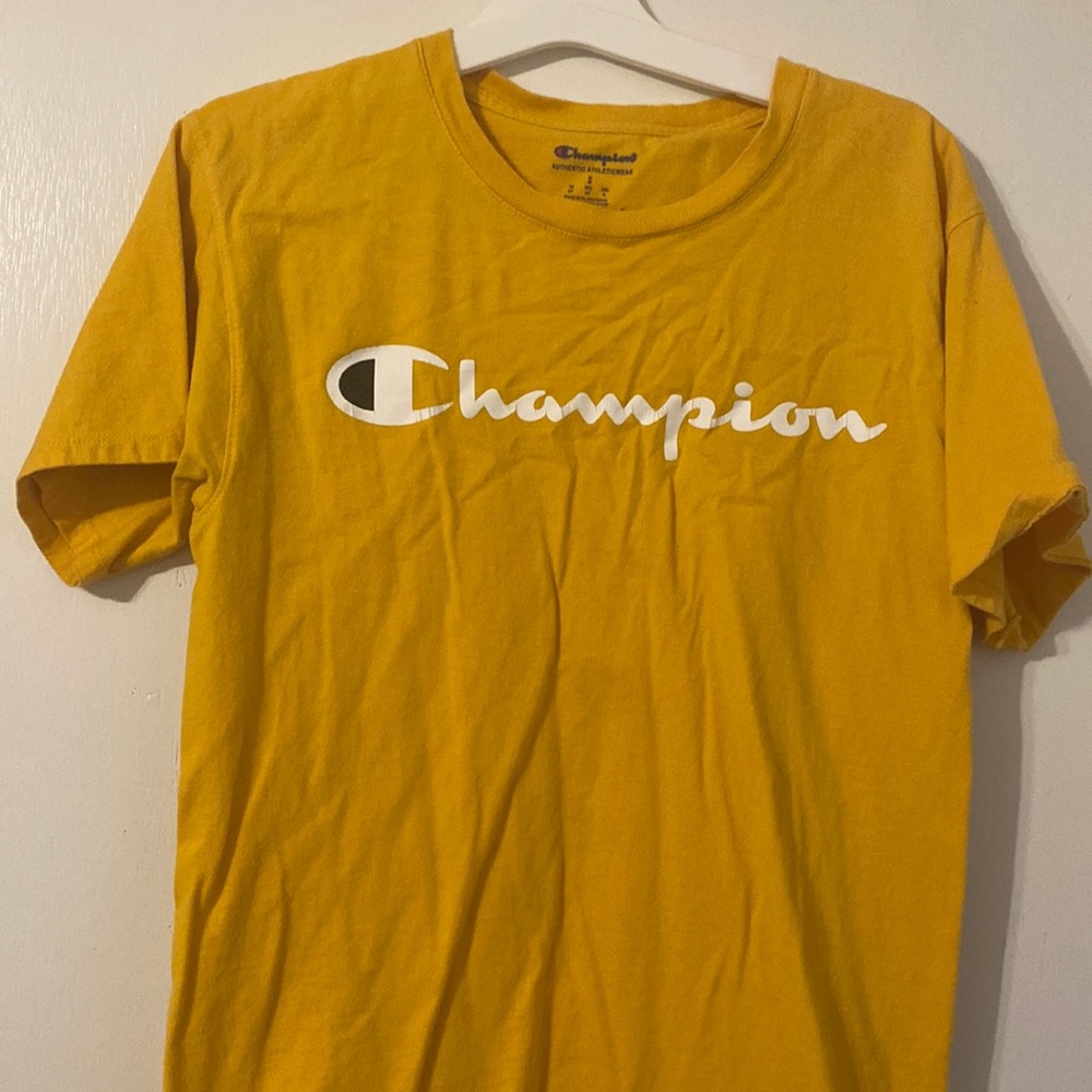 Yellow champion t-shirt